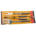 Triad of Stainless Steel BBQ Sets